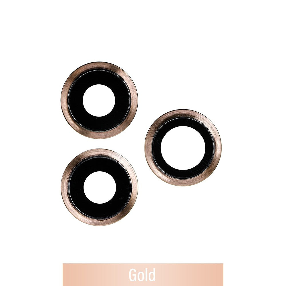 Rear Camera Lens with Bezel for iPhone 11 Pro / 11 Pro Max-Gold Rear Camera Lens with Bezel for iPhone 11 Pro / 11 Pro Max-Gold